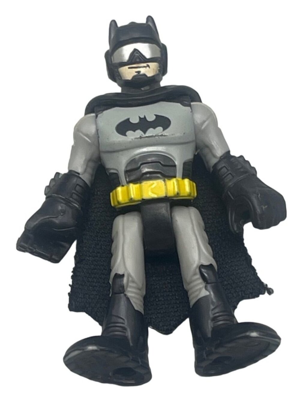 fisher Price Imaginext DC Super Friends Batman action figure gray 3" READ